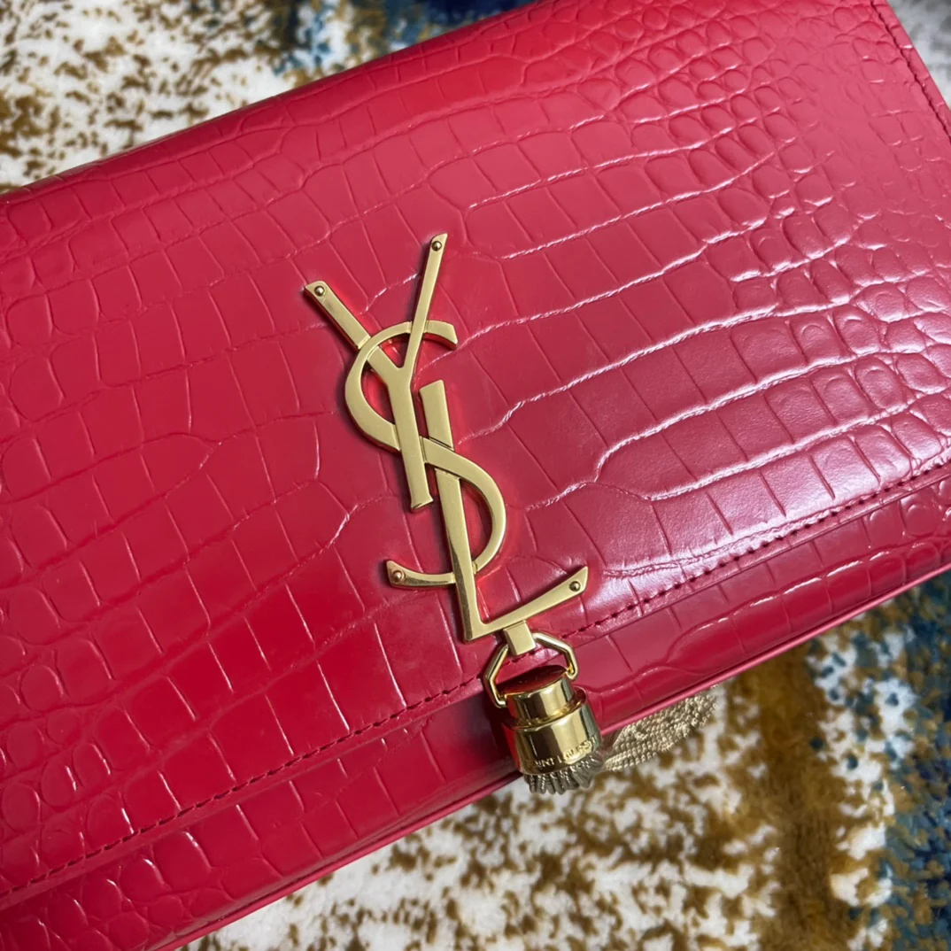 Сумка YSL Kate с цепочкой и крокодиловым принтом - Маленькая - 2 шт.