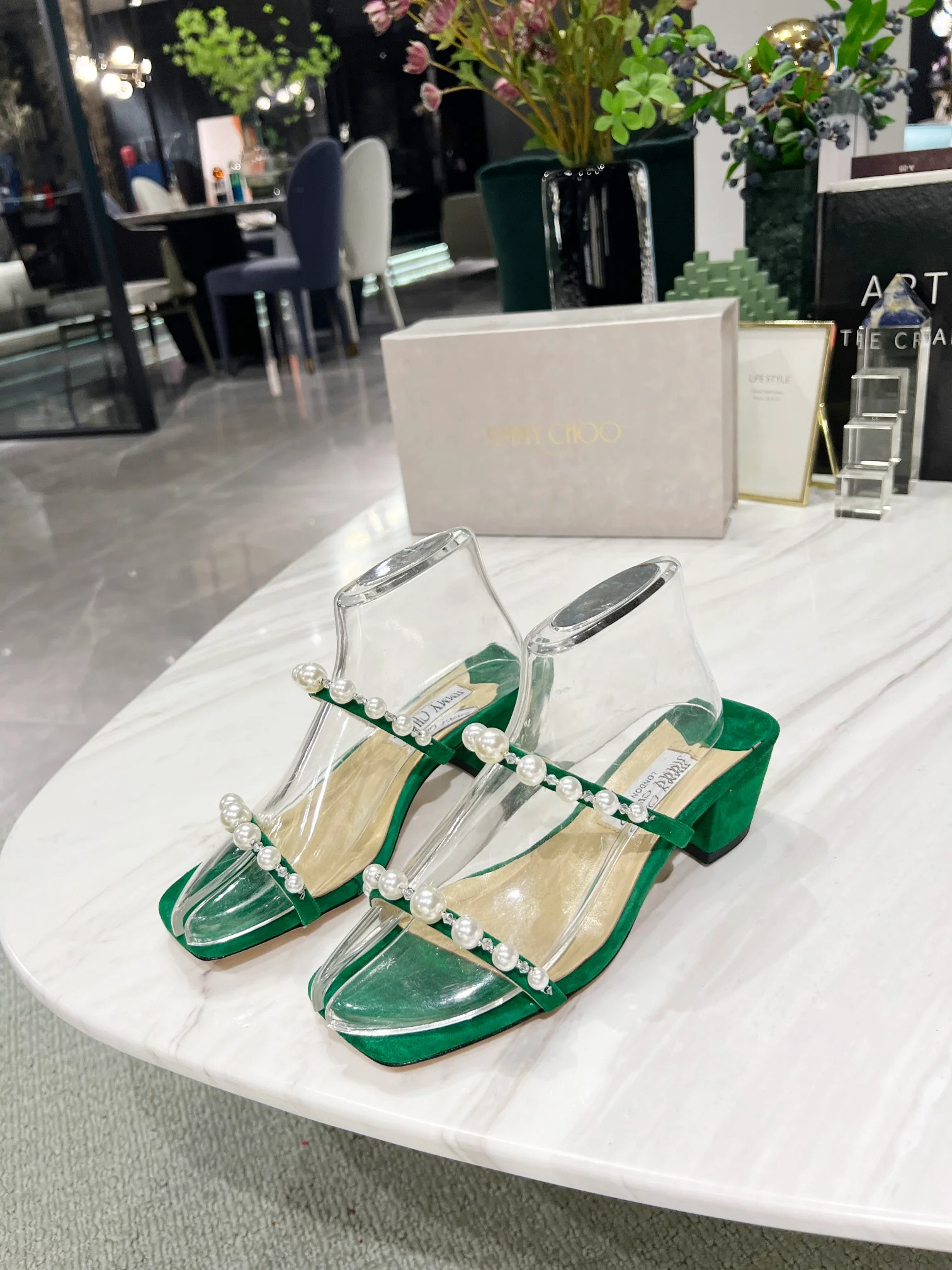 Джимми - Жемчужная лента - Сандалии - Тапочки