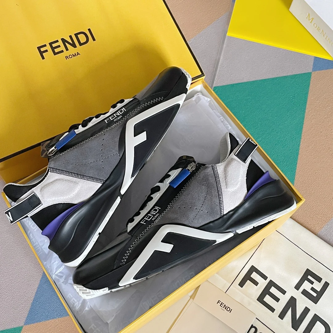 Fendi - Повседневные кроссовки - Серые