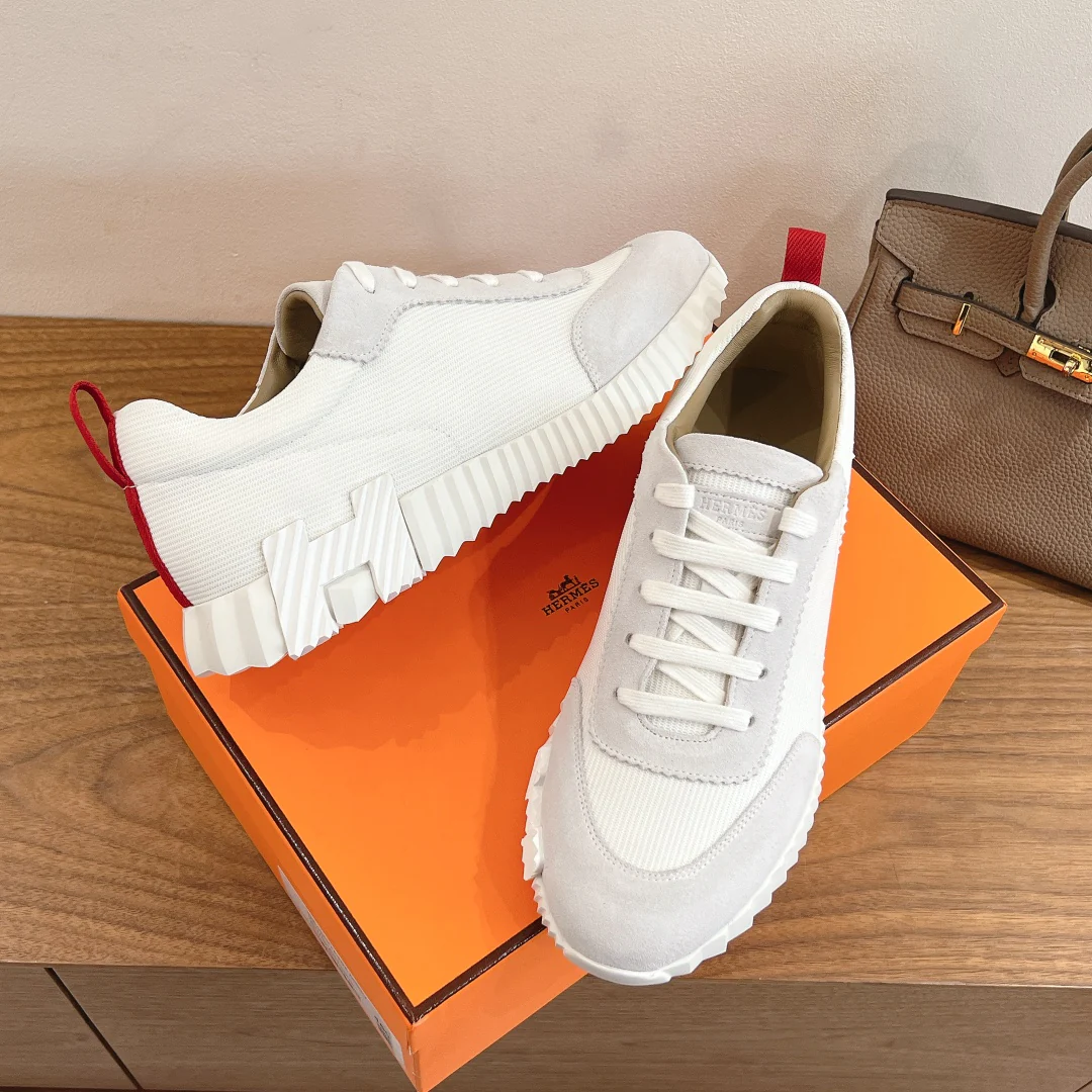 Повседневные туфли Hermes 2024 - белые - 1