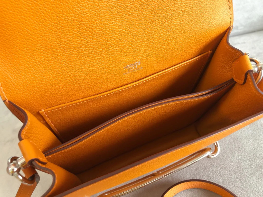 Серебряная пряжка Hermes Roulis 19 Sun Yellow