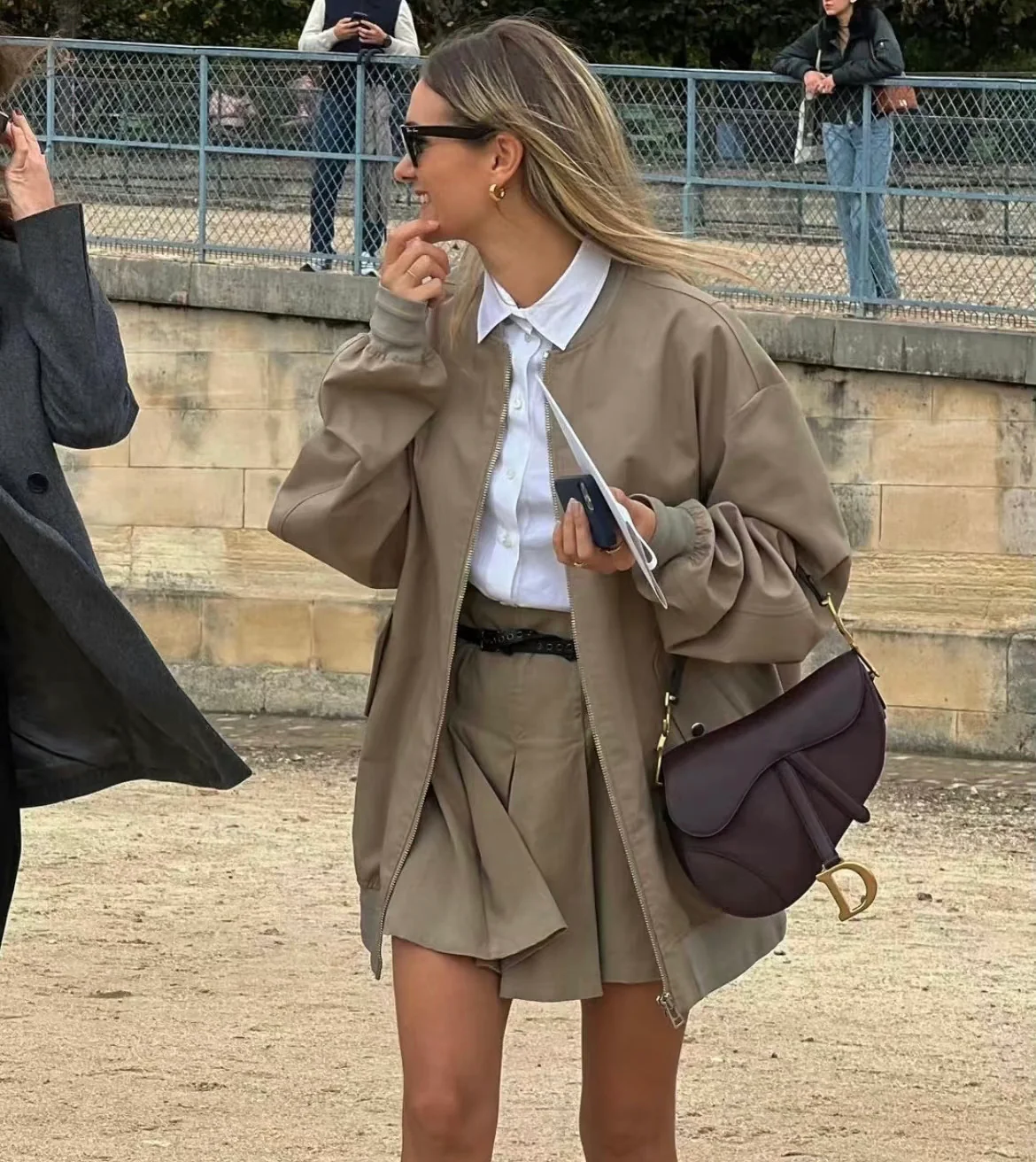 Сумка Dior Saddle Bag - Большая - Бордовая