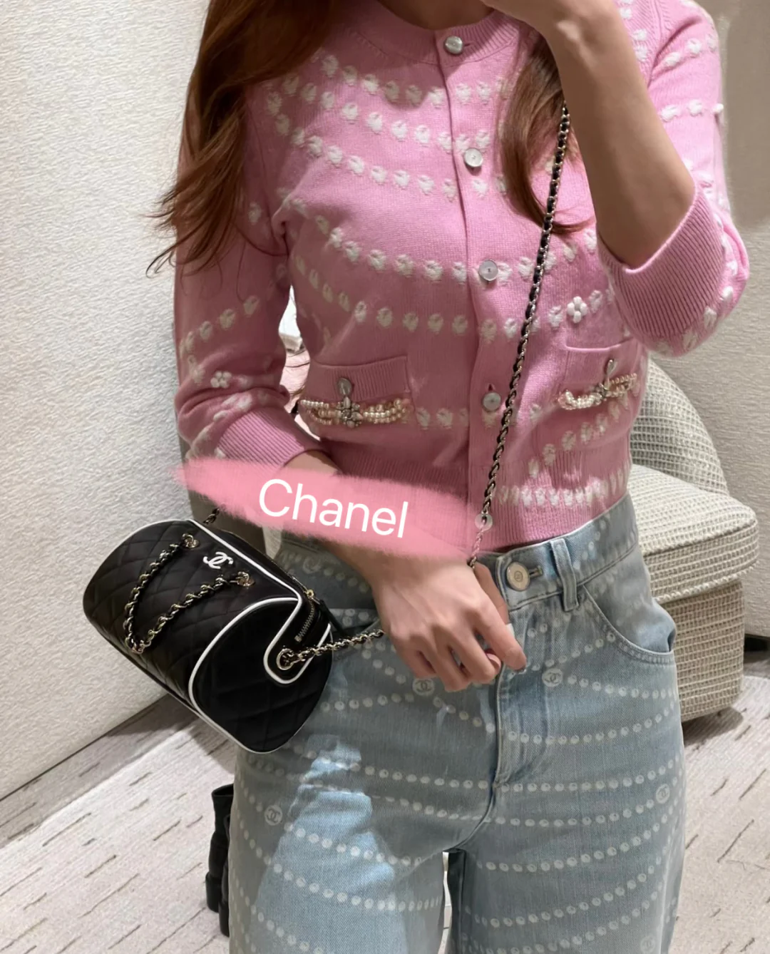 Мини-шар для боулинга из овечьей кожи, весенне-летний, 25 пенсов, с черно-белыми краями.