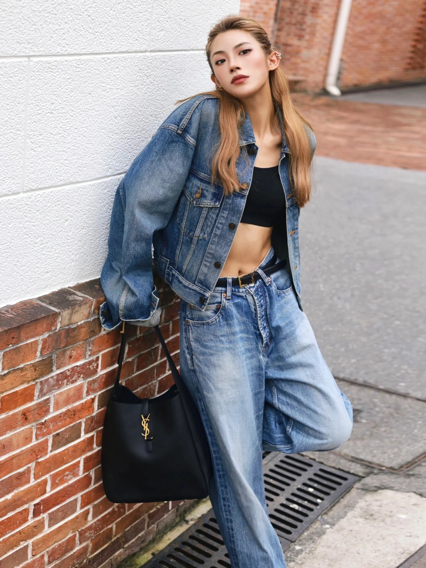 YSL-le-5a7-hobo-underarm bag-black