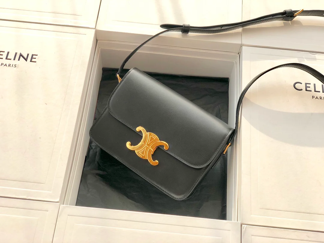 Сумка Celine Triomphe из телячьей кожи - подростковая - 18 - 5 см - 1