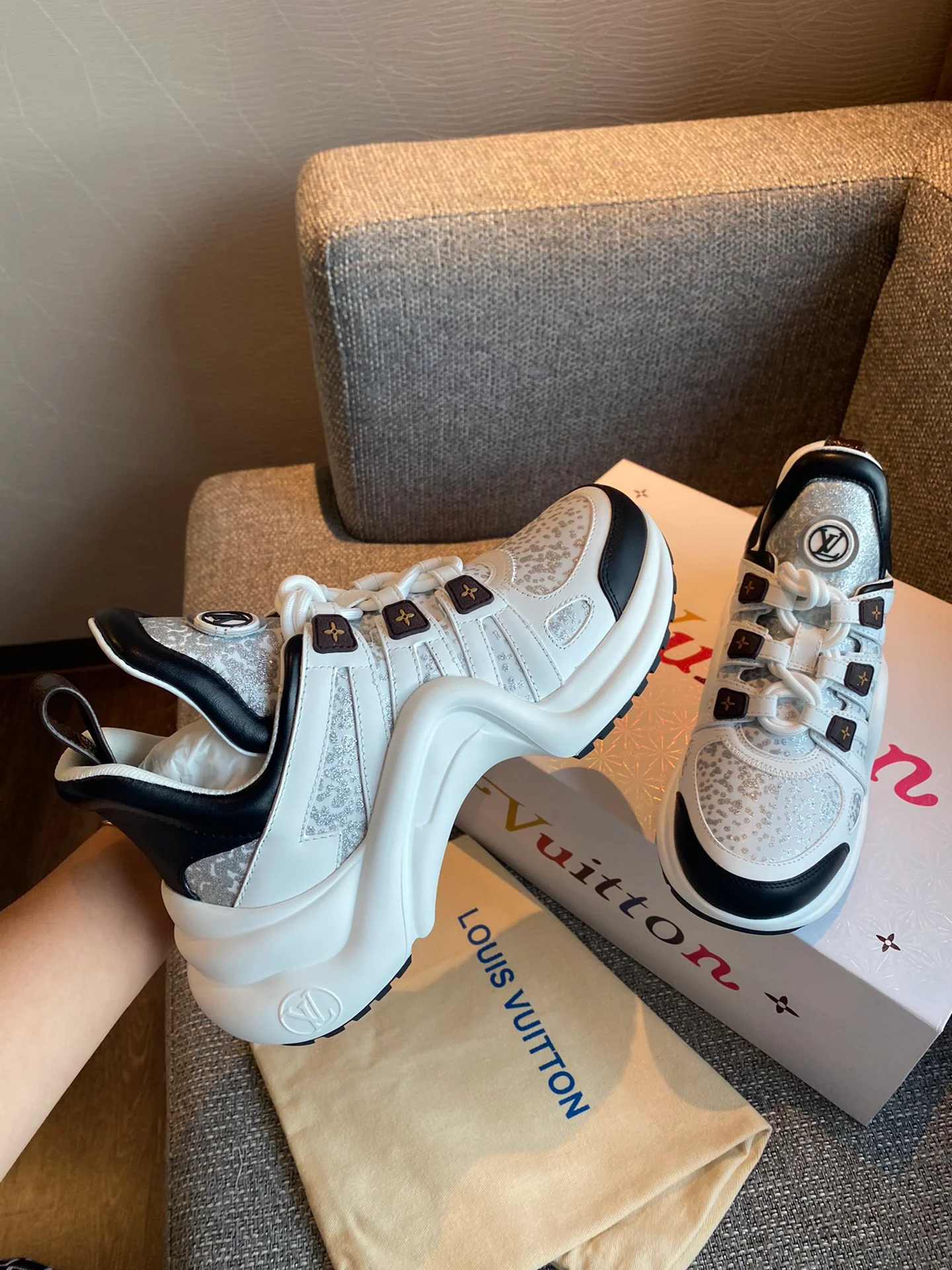 Обувь LV - кроссовки LV Trainer - 17