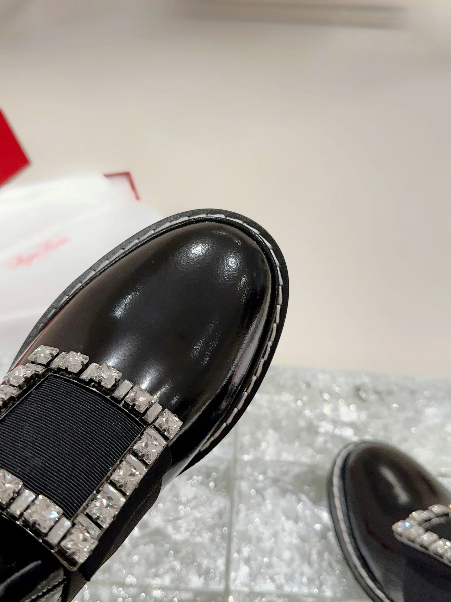 Ботильоны с квадратным носком и пряжкой - 2024 - Ботильоны с металлической пряжкой - Черные - 1