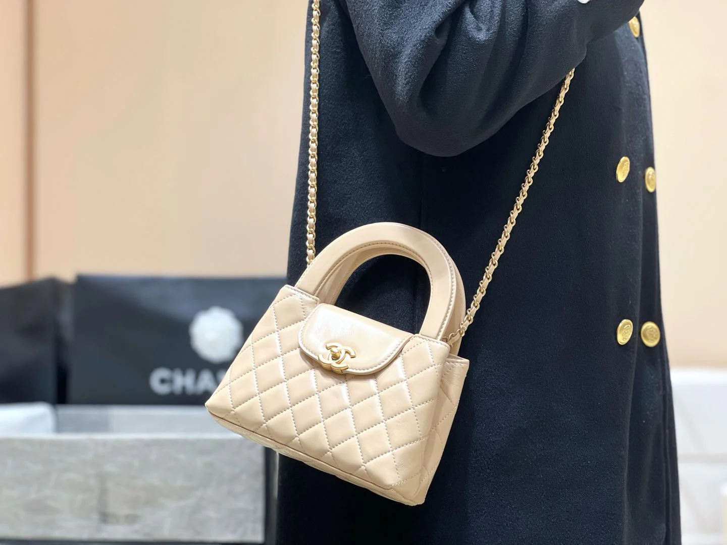 Chanel 25c Kelly - Абрикосовый