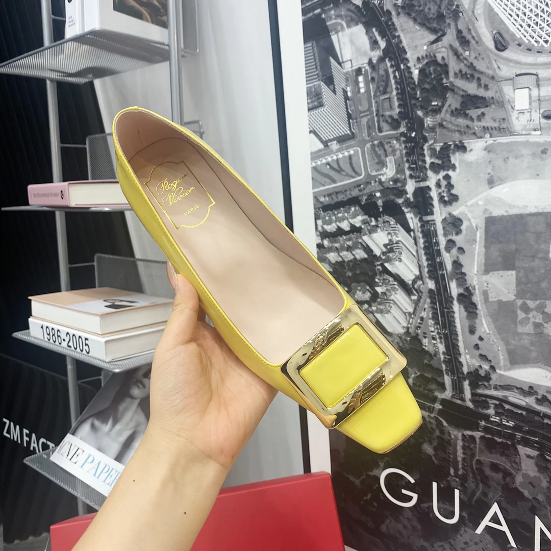 Каблук квадратный RV-4-5 см - желтый