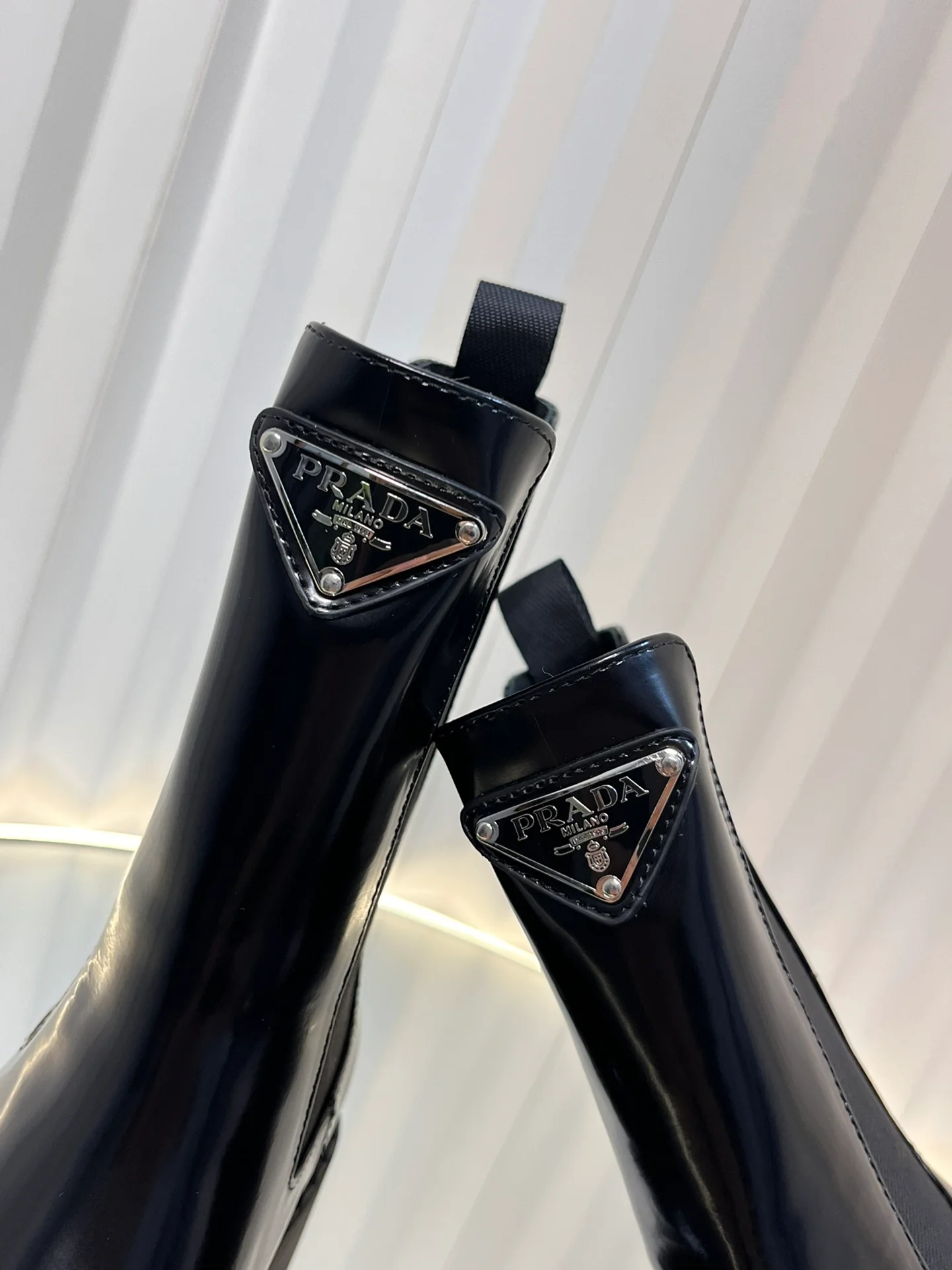 Ботильоны на платформе Prada 2024 - Черные - 1