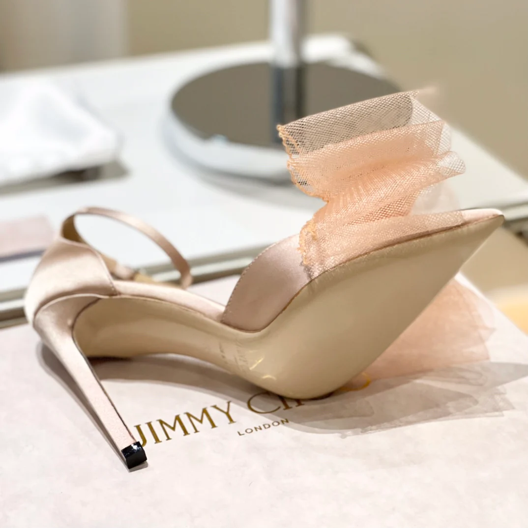 Джимми - 22, Новинка ранней весны - Бант - Туфли на высоком каблуке