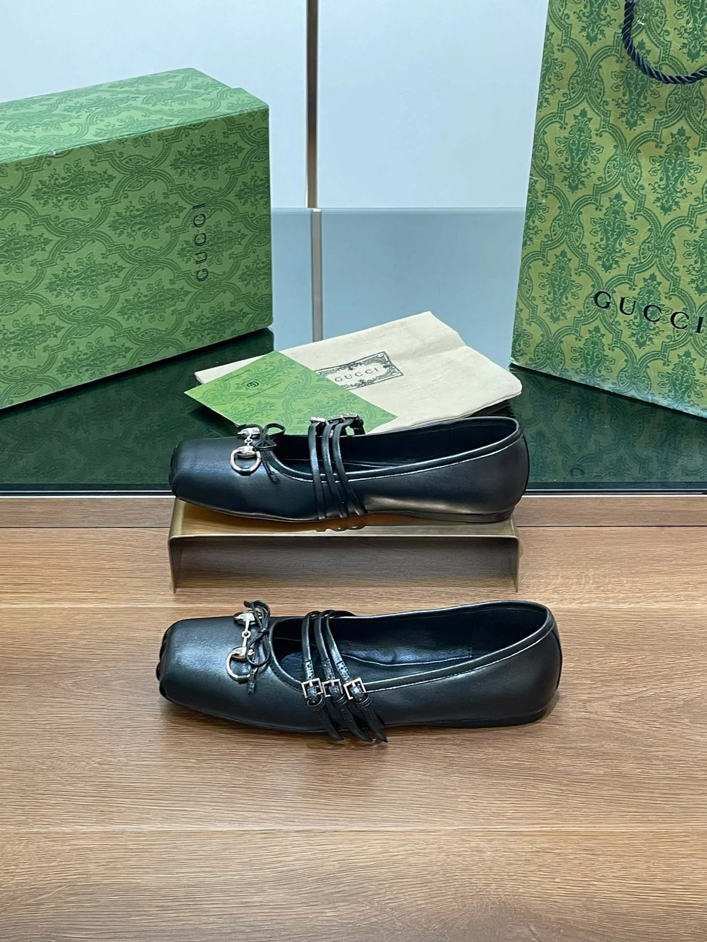 Балетки Gucci 2024 - черные