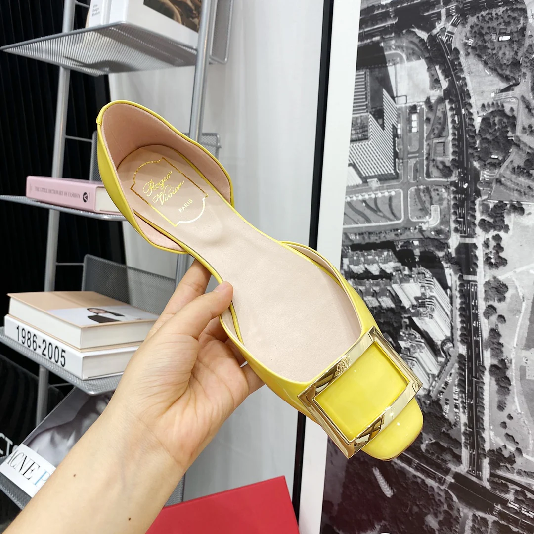 RV-плоское дно, полая квадратная верхняя часть, желтый