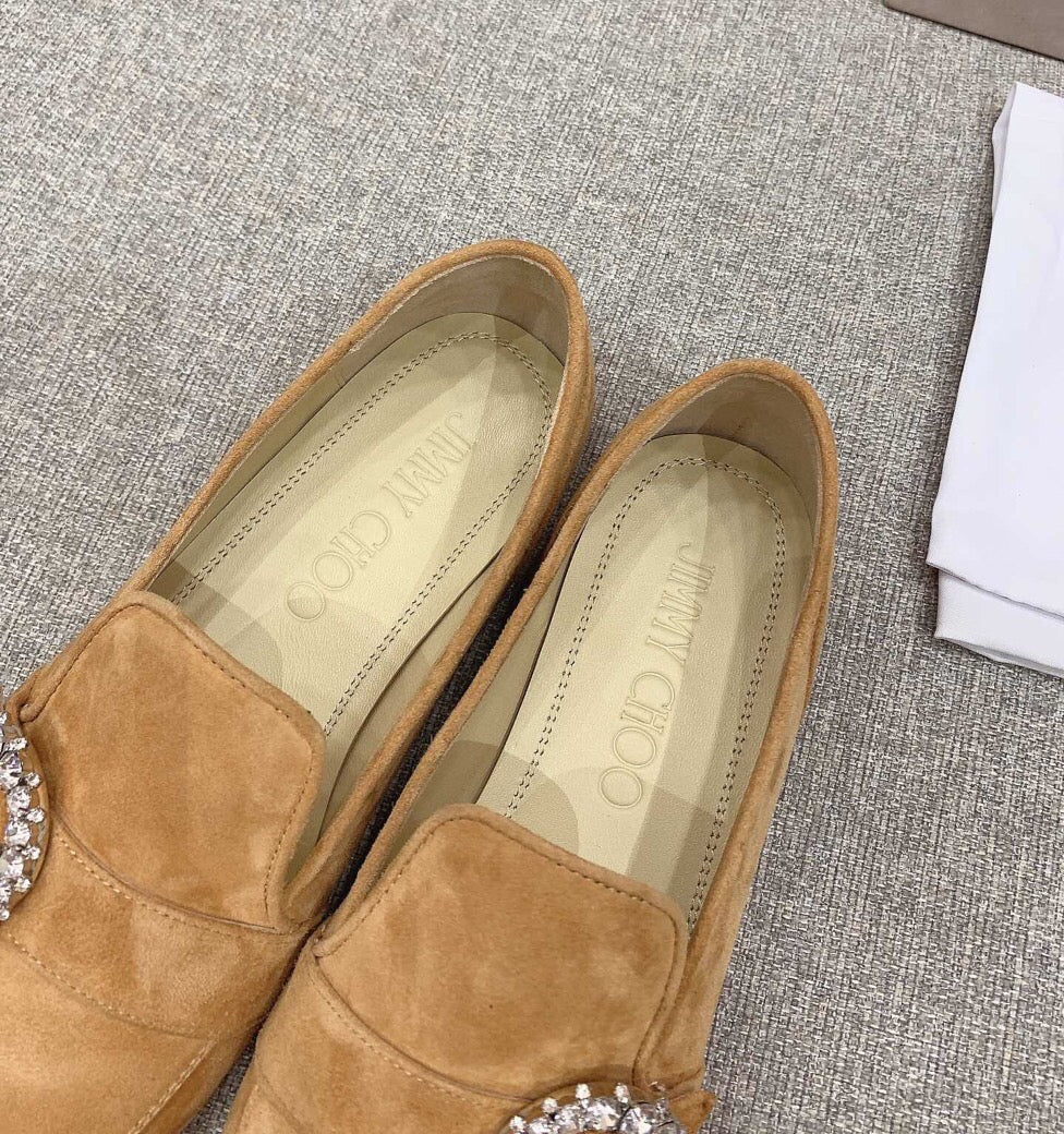 Лоферы Jimmy с пряжкой и стразами - 2 шт.