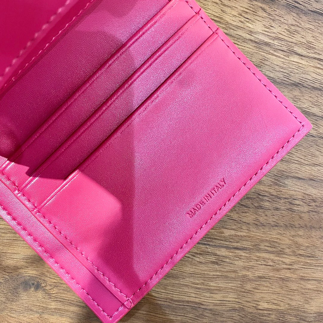 Celine STRAP 小号粒面三折短夹