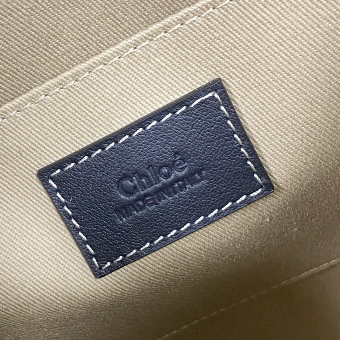 Сумка-тоут Chloe Woody - Маленькая - Черно-синяя
