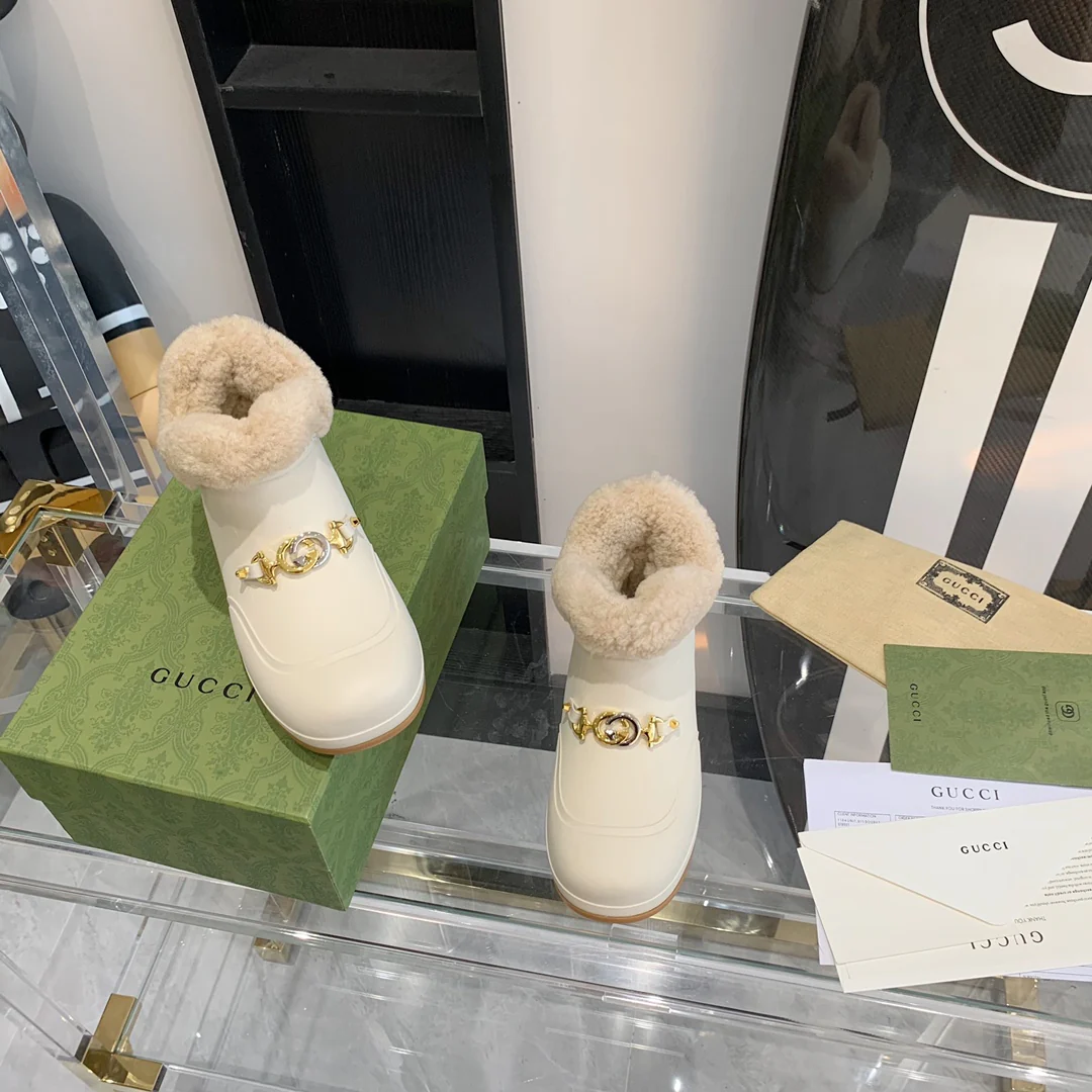 Gucci - Теплые шерстяные зимние сапоги