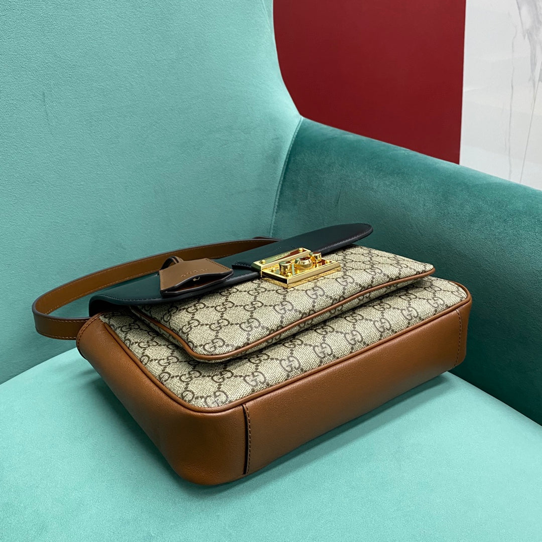 Сумка-мессенджер Gucci с замком (большая)