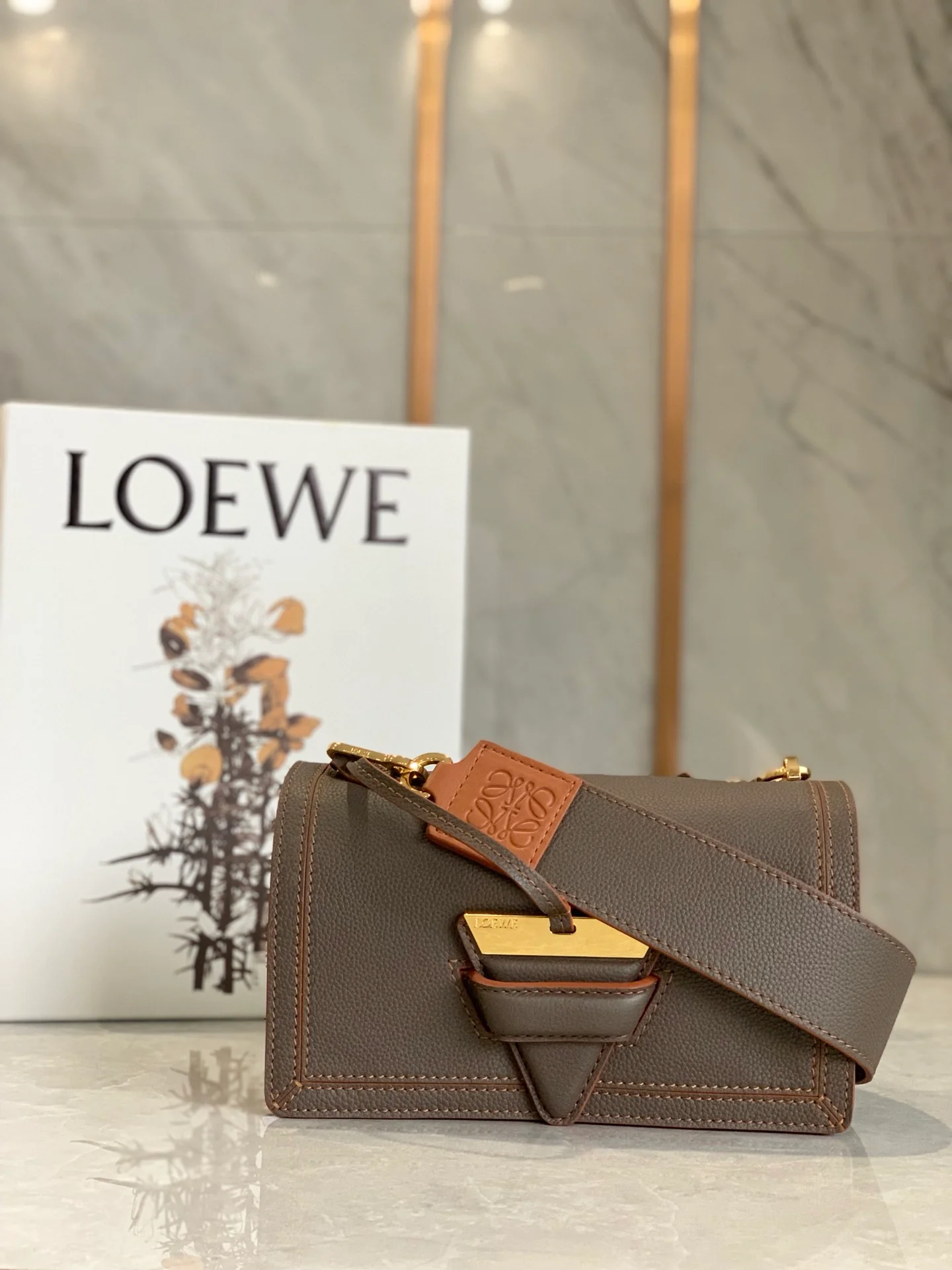 Треугольная сумка Loewe - Мягкая зернистая кожа - Телячья кожа - 2 шт.
