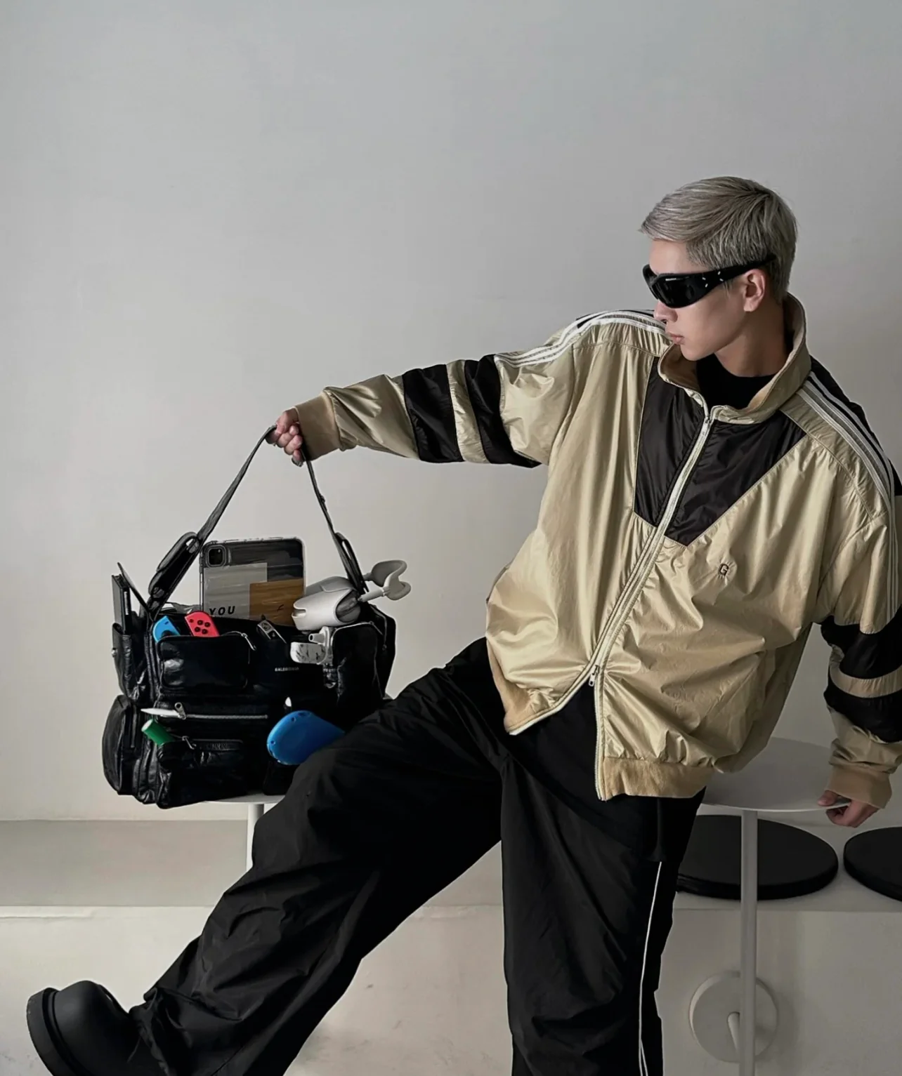 Сумка Balenciaga Superbusy - большой размер 41-9 см - черная