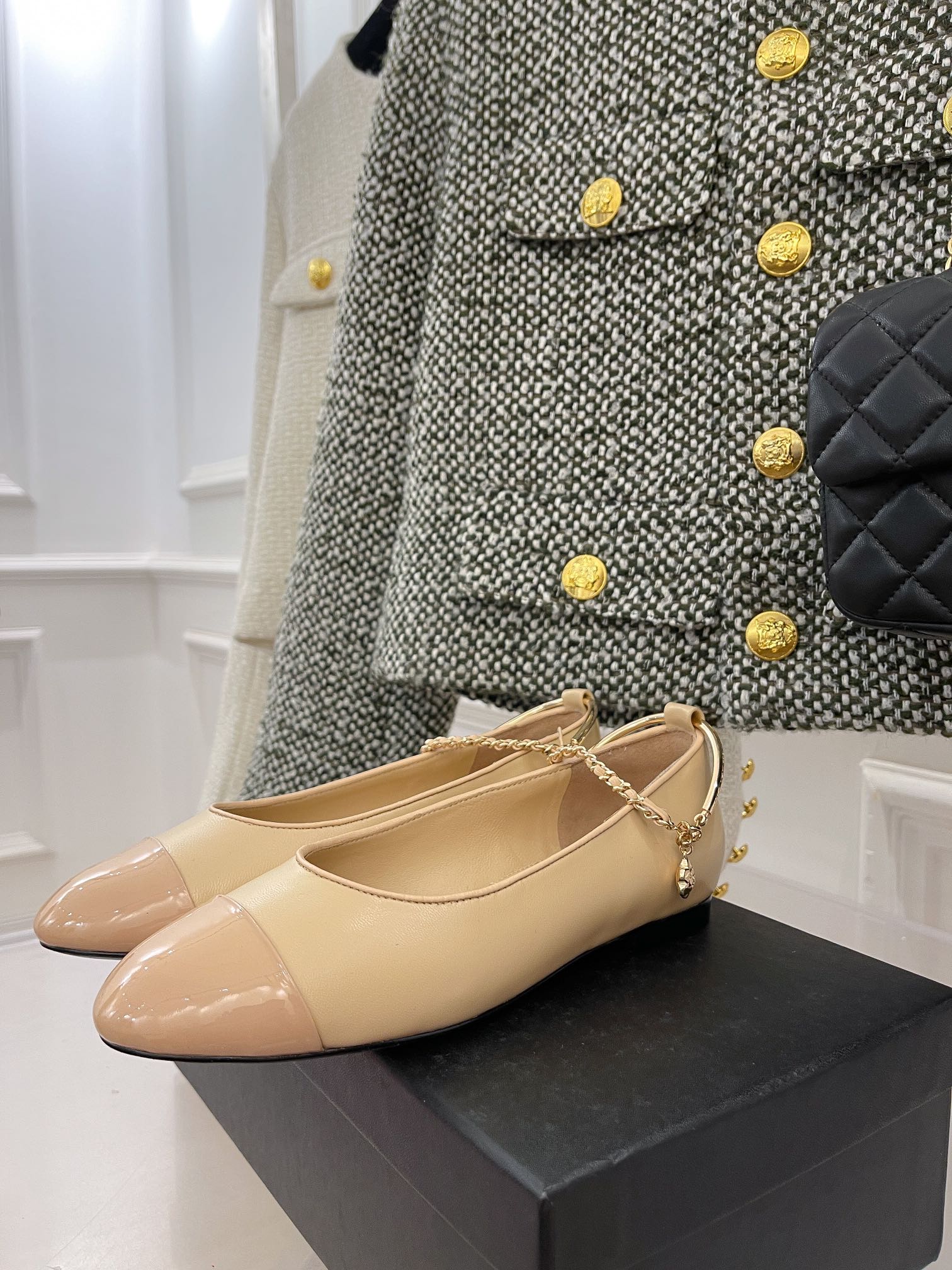 Chanel - Изысканная цепочка - Туфли Мэри Джейн - 2