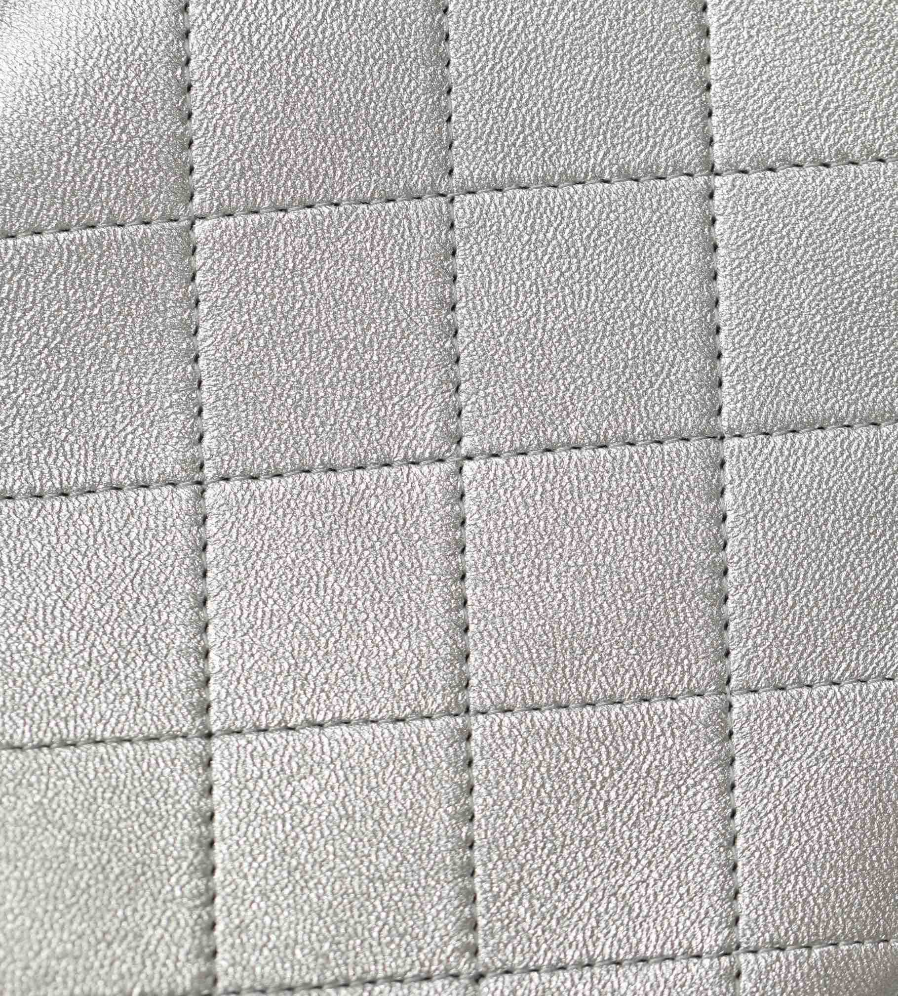 Рюкзак Chanel 25c на завязках - серебристый