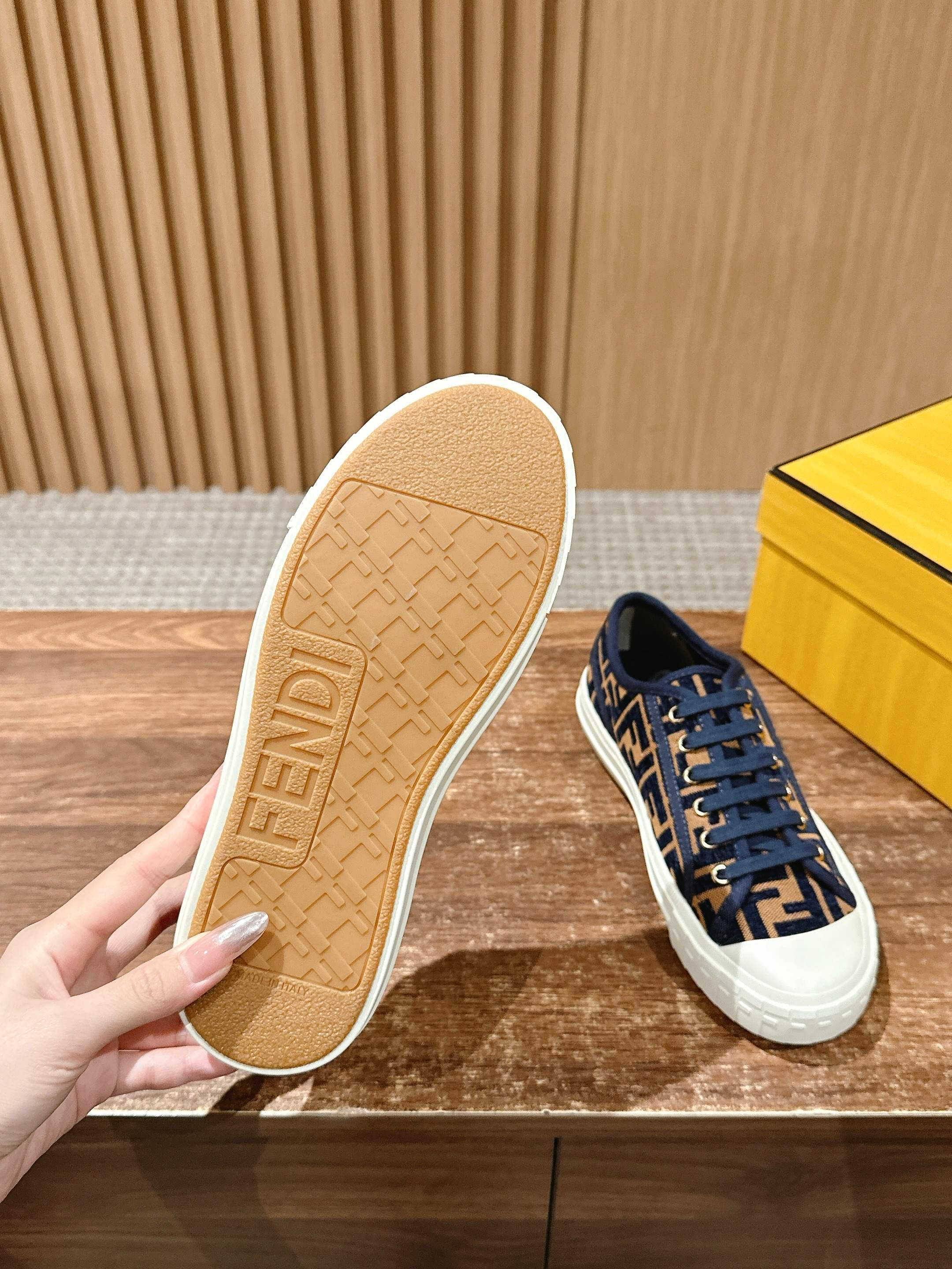 Кед Fendi - Повседневные балетки - Синие