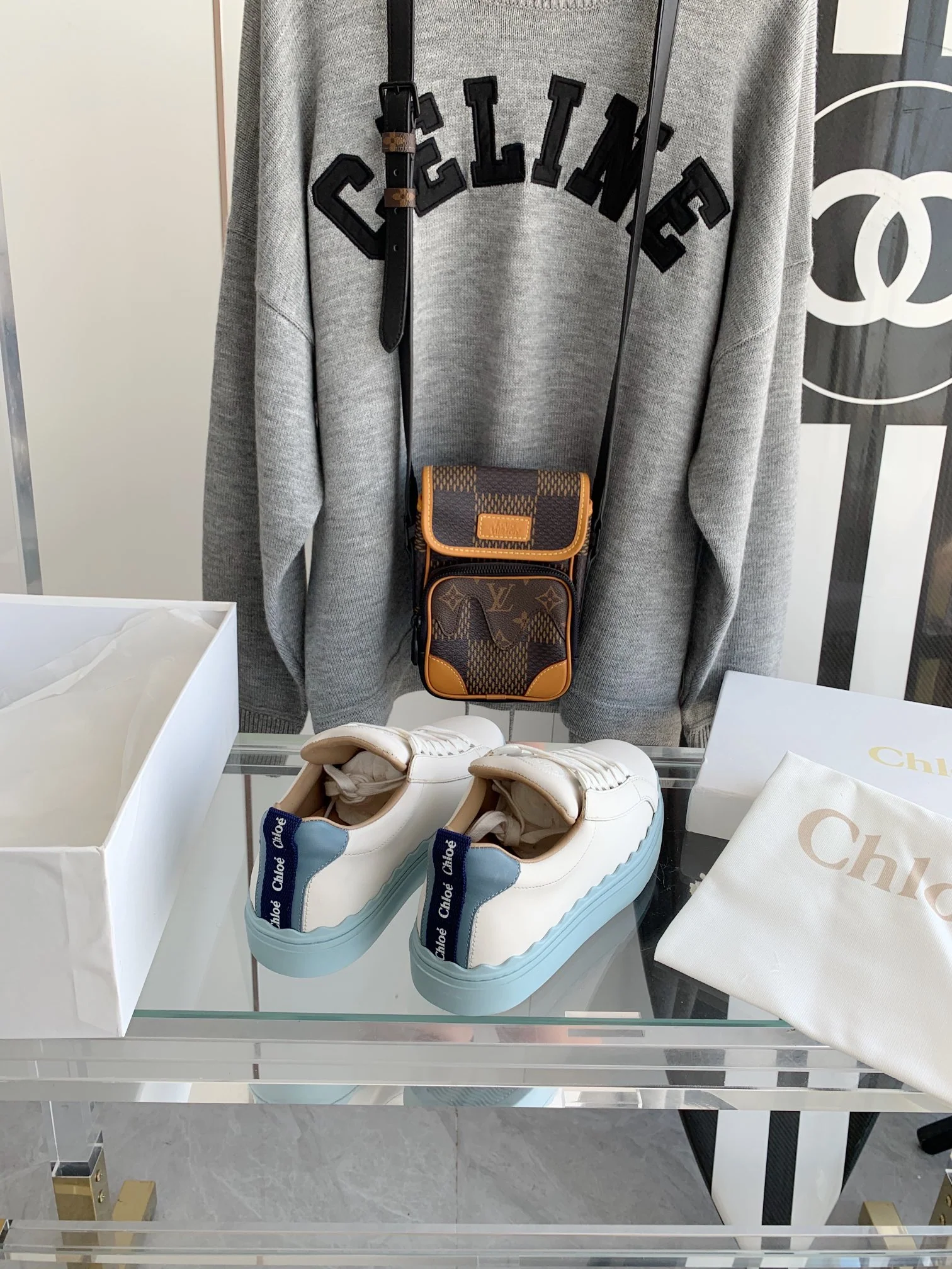 Chloe - Белые кроссовки - Кроссовки на платформе