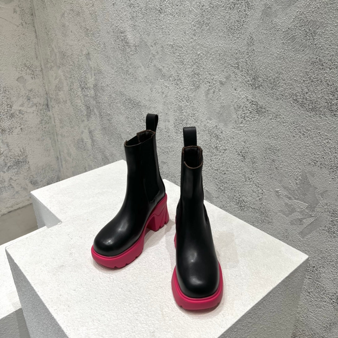 BV-22ss - Ботильоны на платформе до середины икры - Foundation