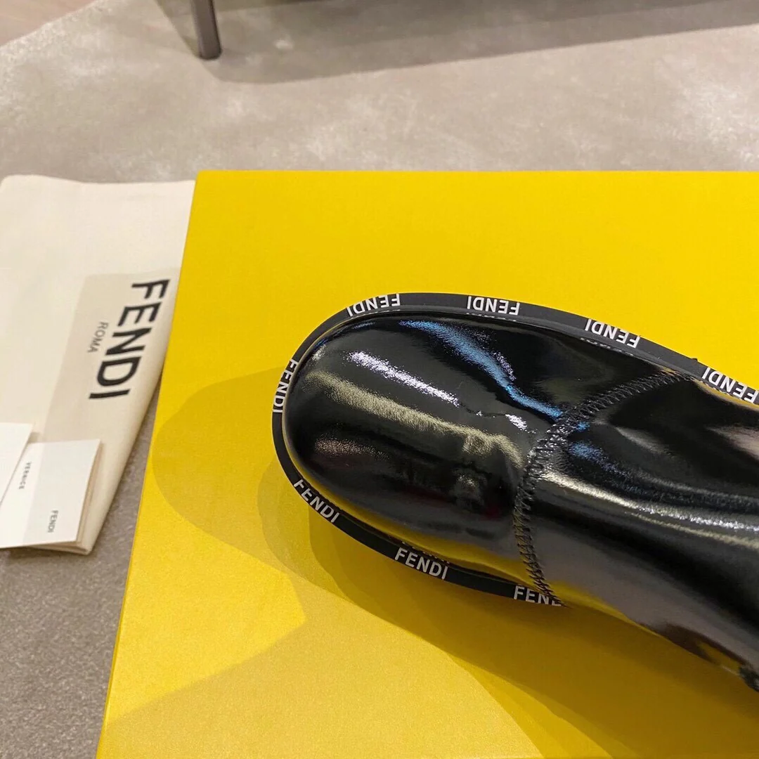 Мотоциклетные ботинки Fendi на платформе - 5 см