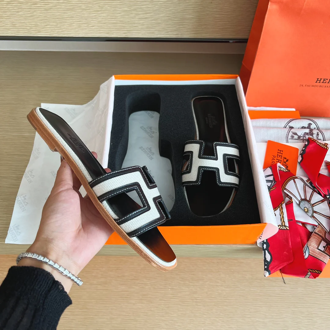 Тапочки Hermes-h Flat — 5