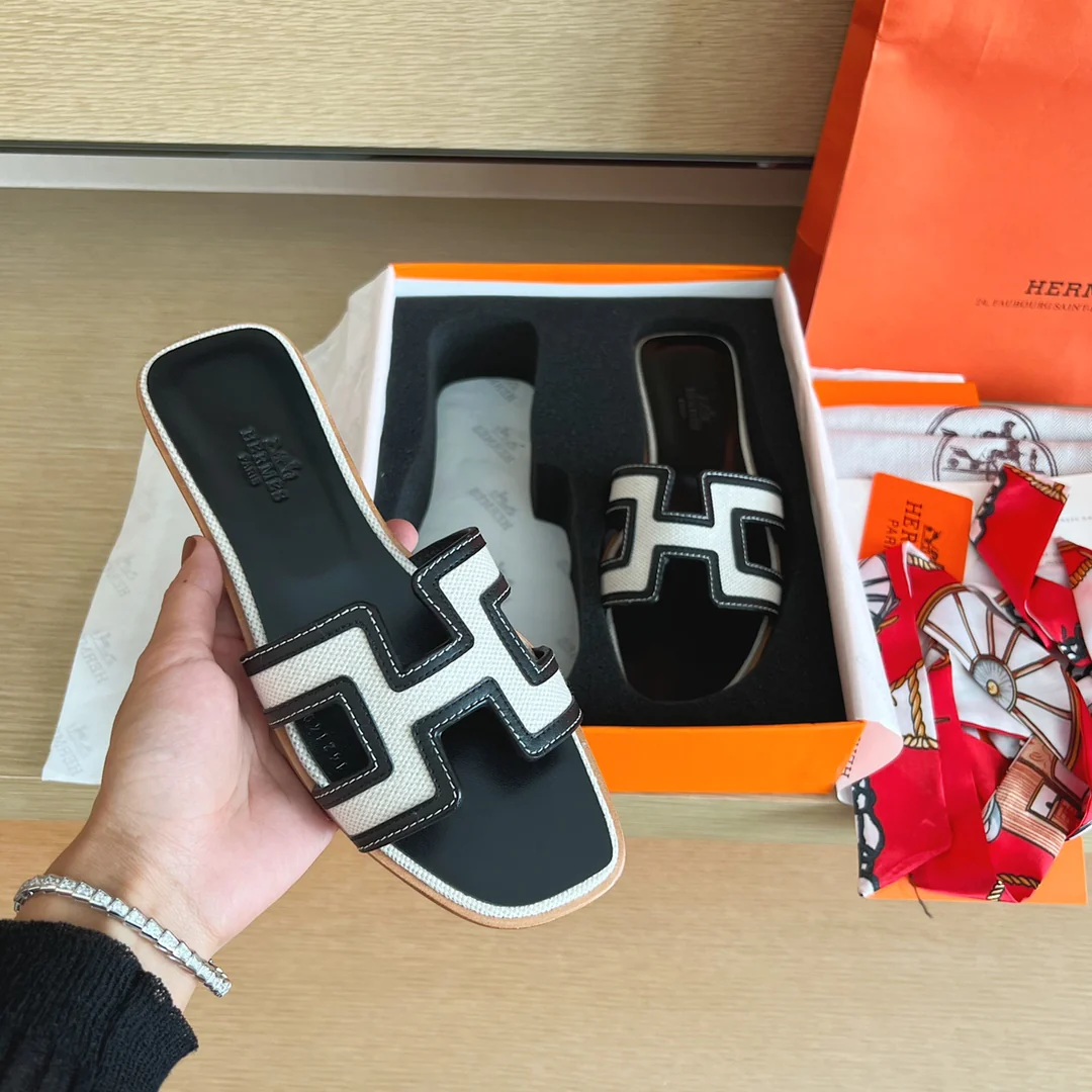Тапочки Hermes-h Flat — 5