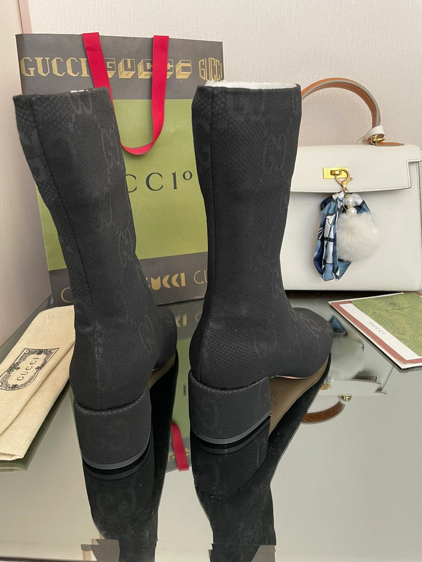 Классические сапоги Gucci 22 средней высоты