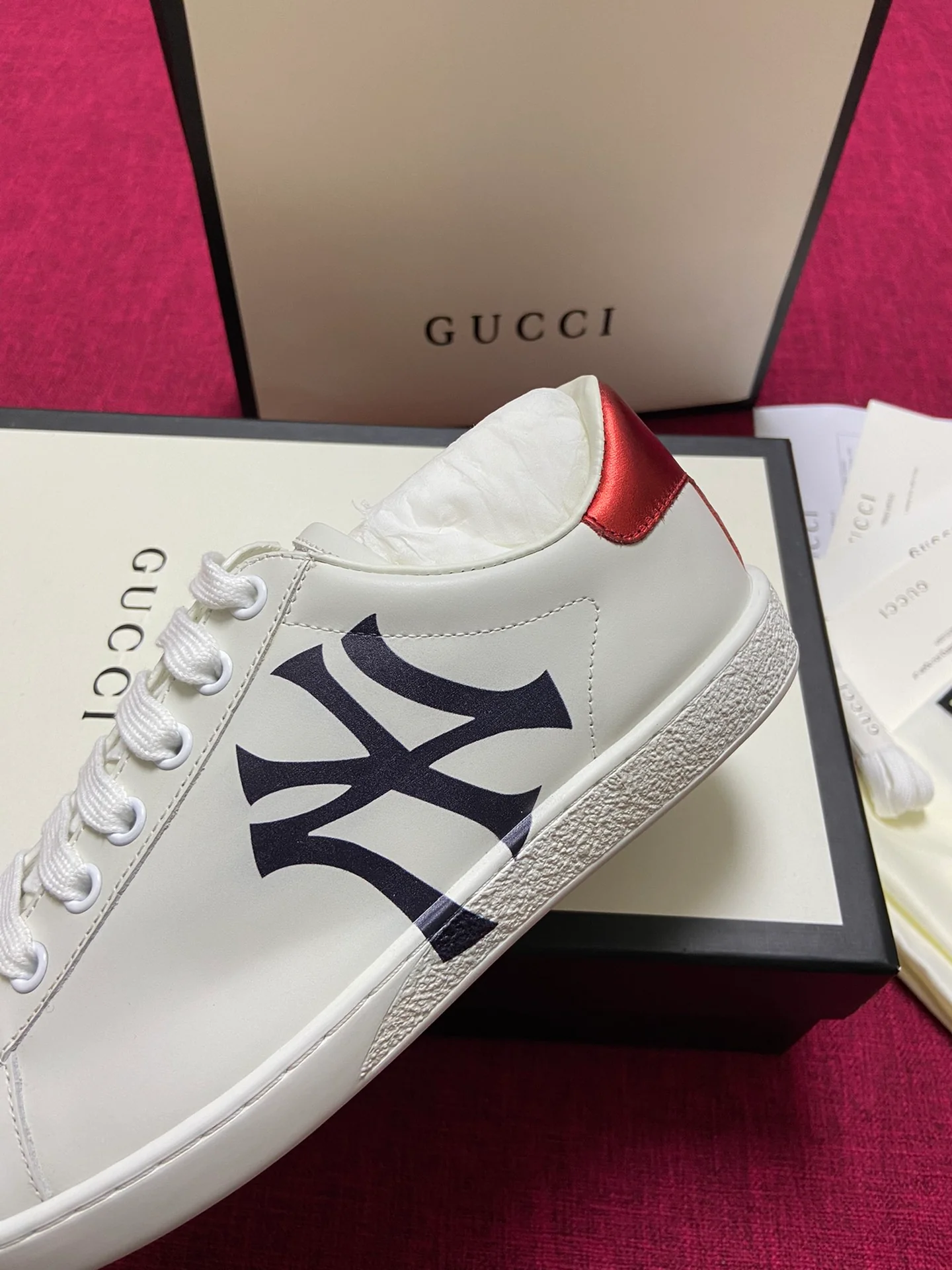 Gucci - Белые кроссовки - Кроссовки - Повседневная обувь - 7