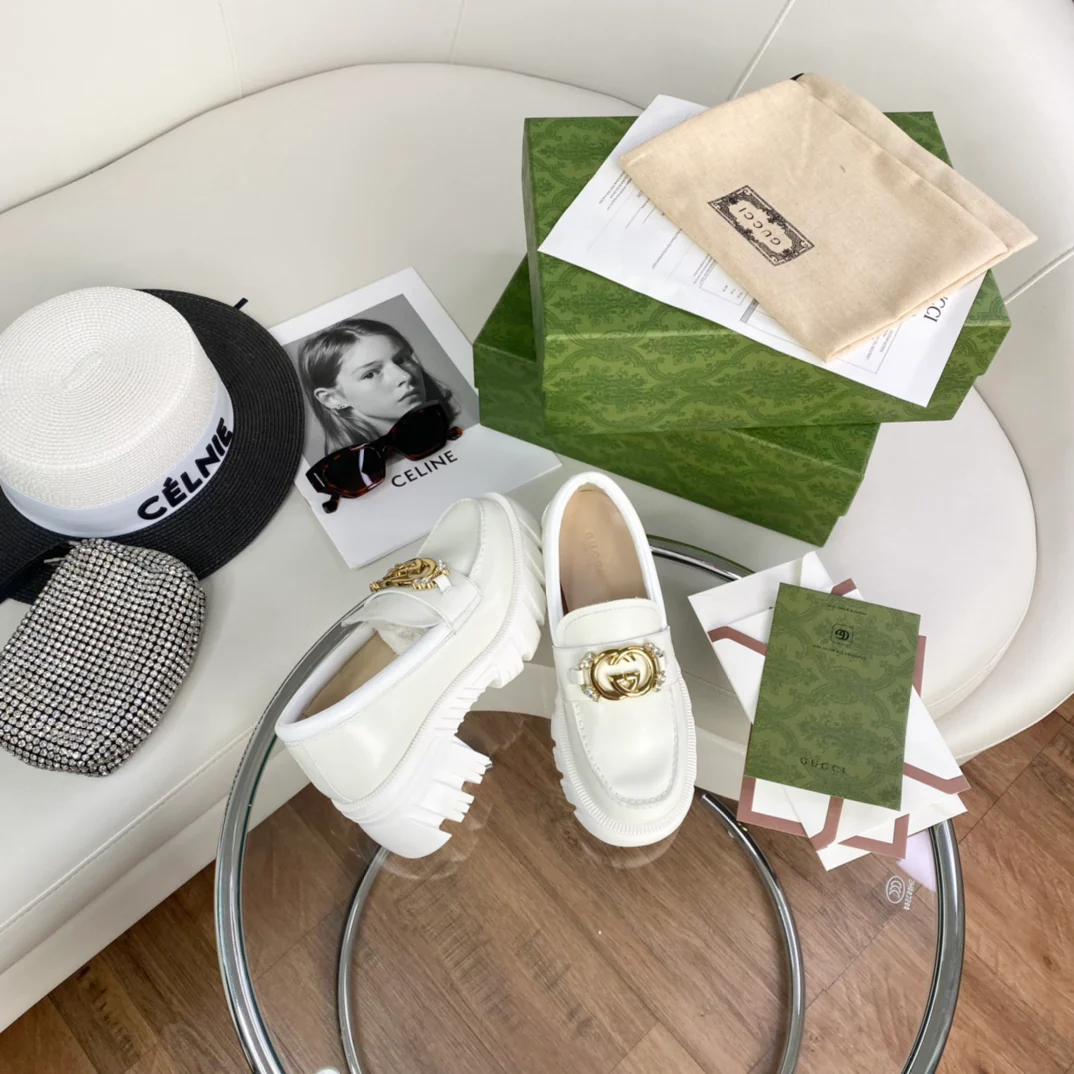 Лоферы Gucci на платформе