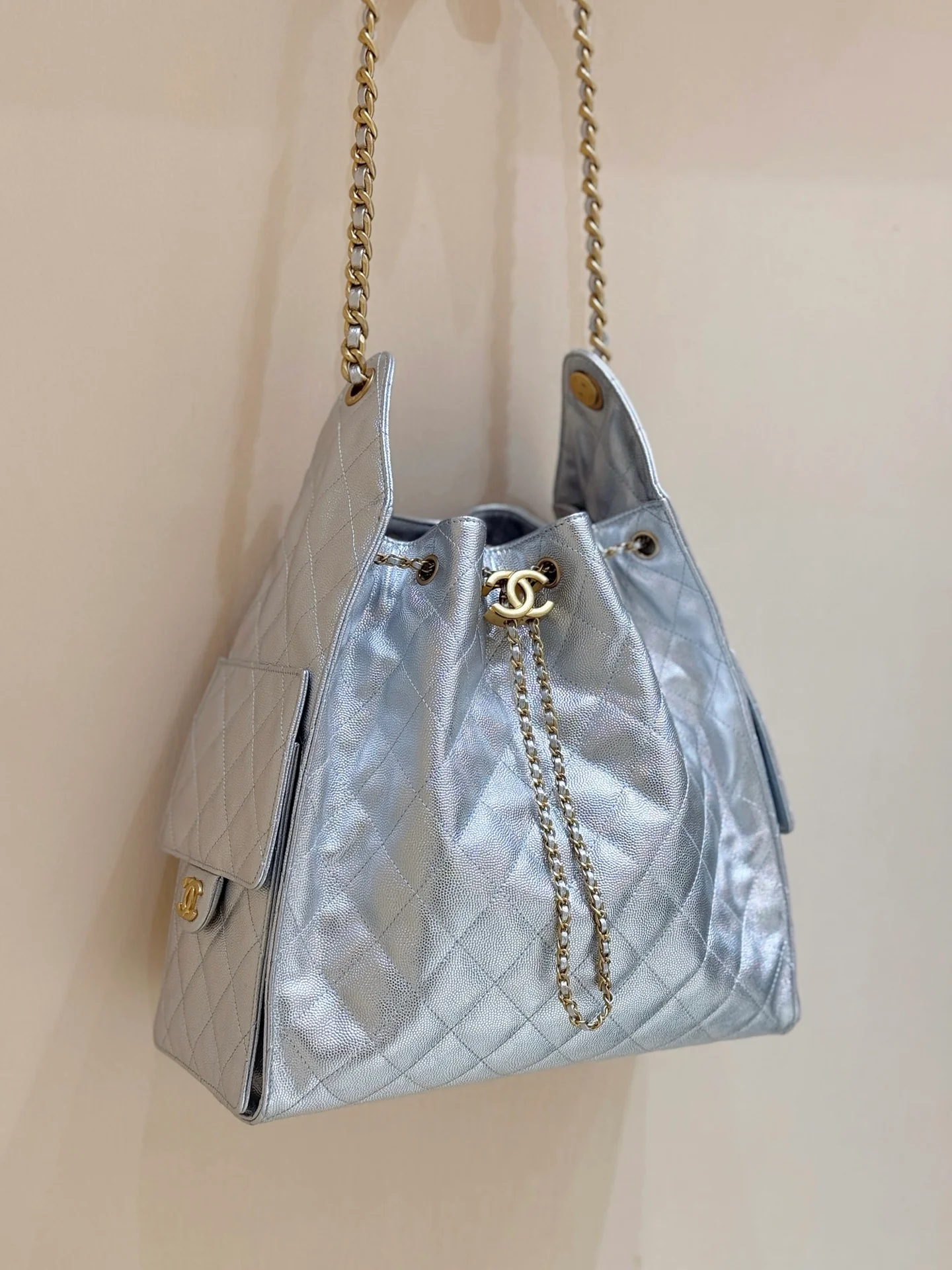 Сумка Chanel 25s 25bag Large - серебристая