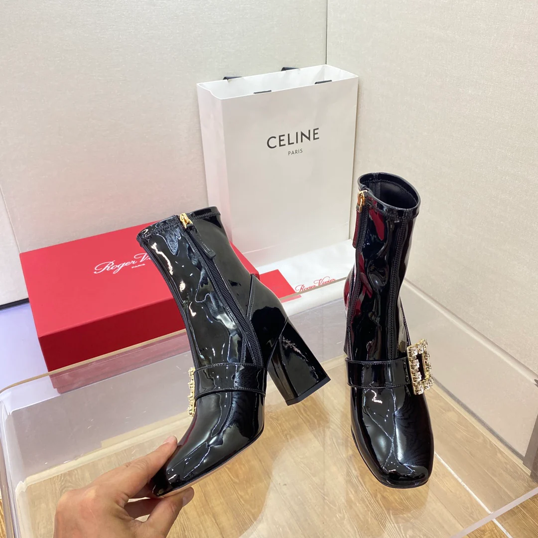 RV - Туфли на высоком каблуке с кристаллами Swarovski