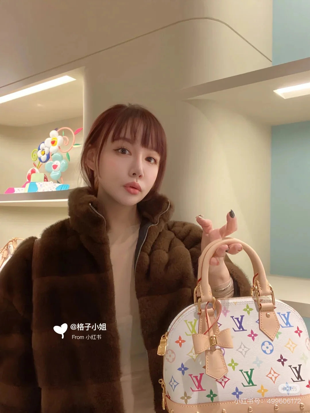 Кожаная сумка через плечо LV Alma - белая