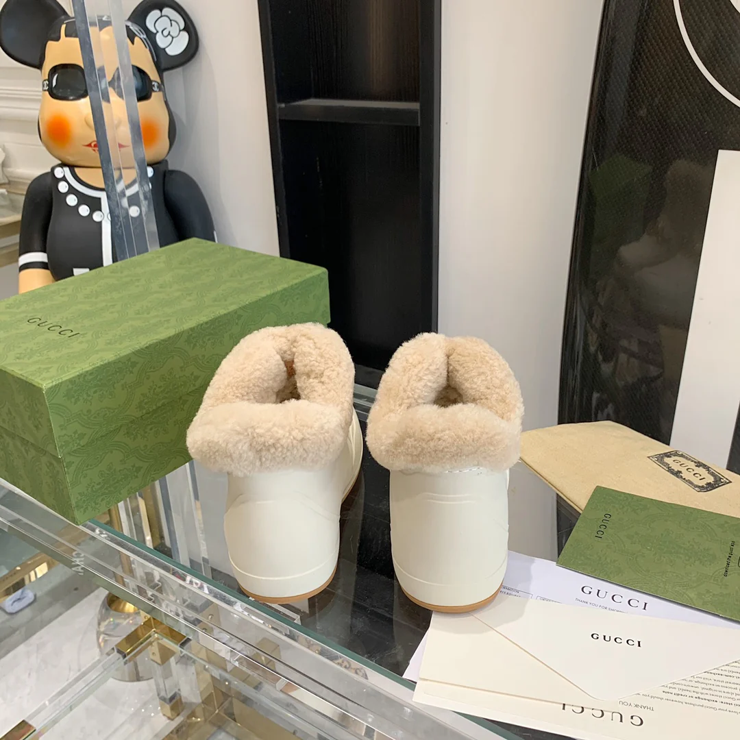 Gucci - Теплые шерстяные зимние сапоги