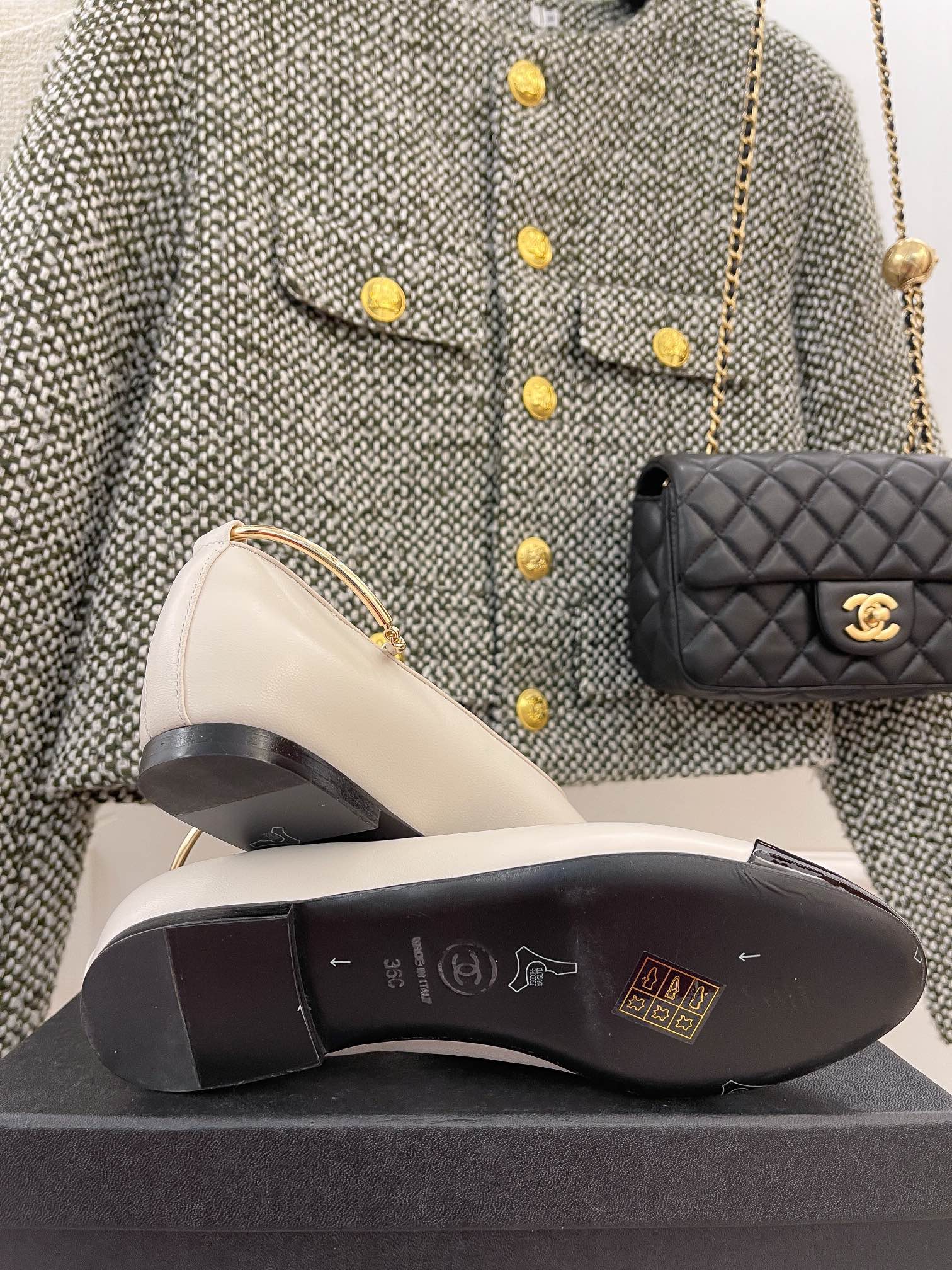 Chanel - Изысканная цепочка - Туфли Мэри Джейн - 4