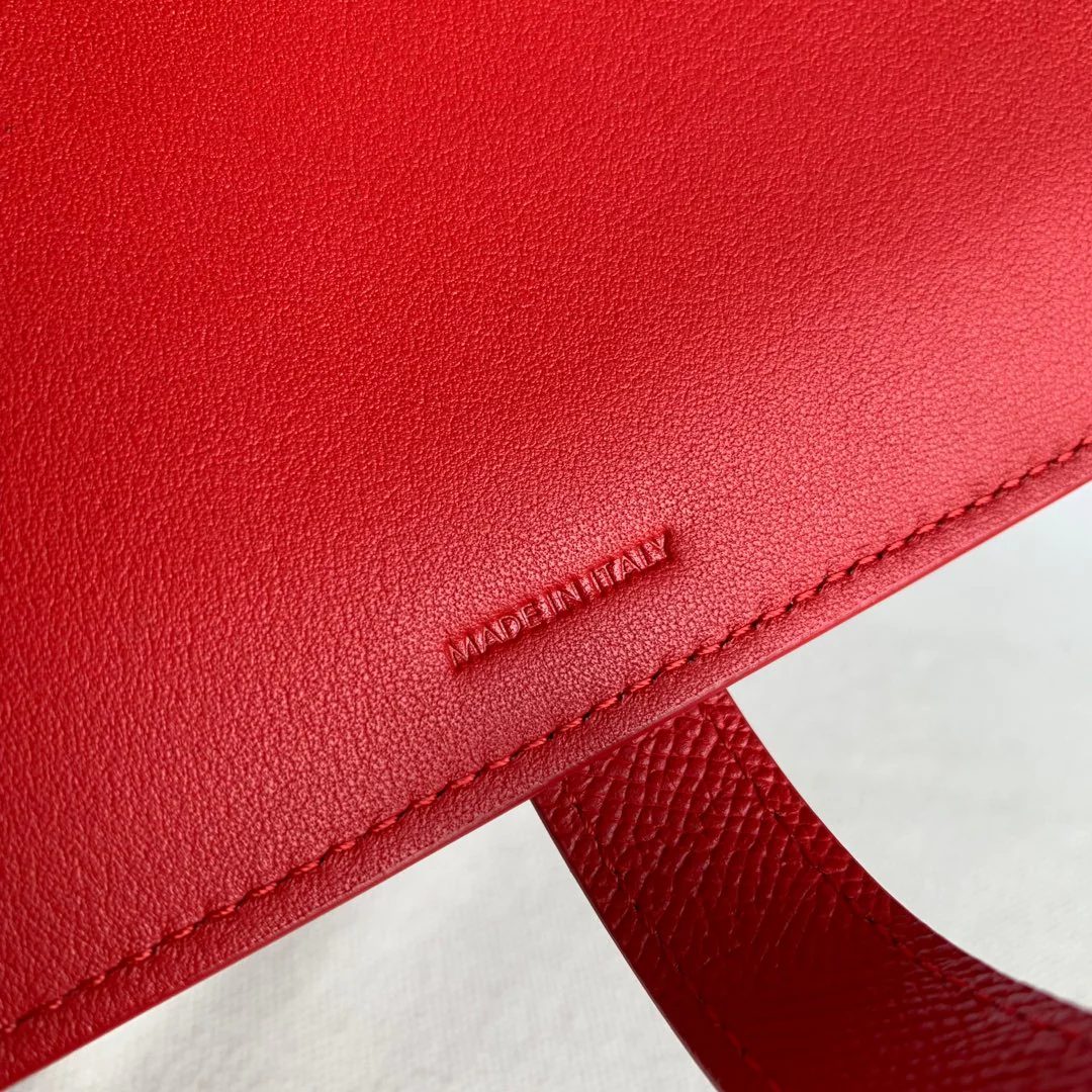 Длинный кошелек Celine - Кошелек с ремешком из крупнозернистой телячьей кожи - 4