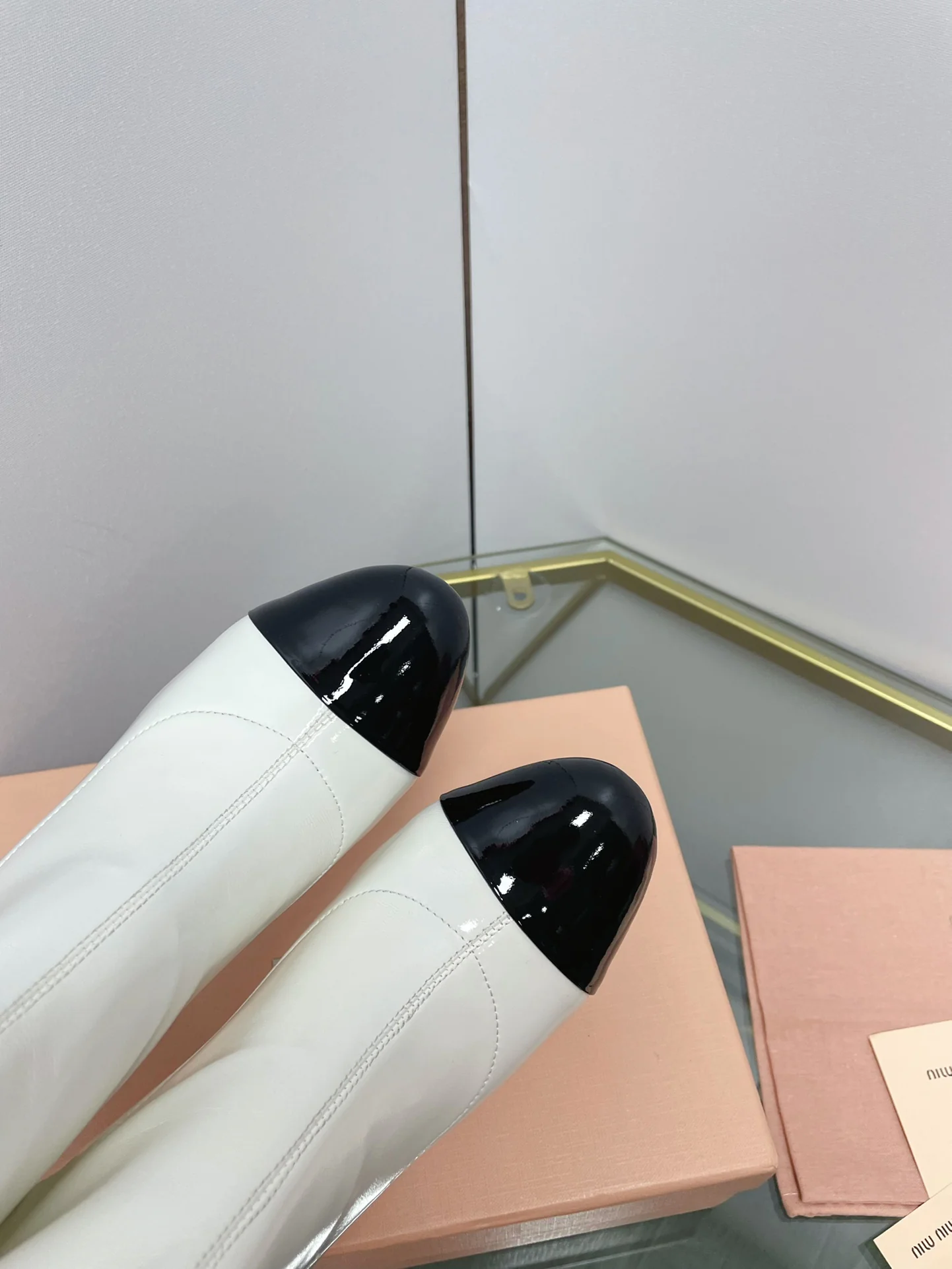 Miu Miu - Ботинки на шпильке с круглым носком