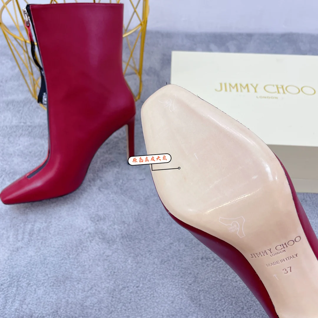 Новинка сезона осень/зима 2022 от Jimmy - Ботильоны на шпильке - Красные