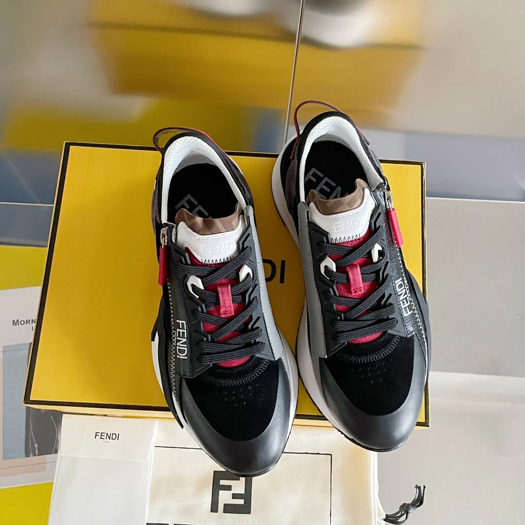 Fendi - Повседневные кроссовки - Черно-серые