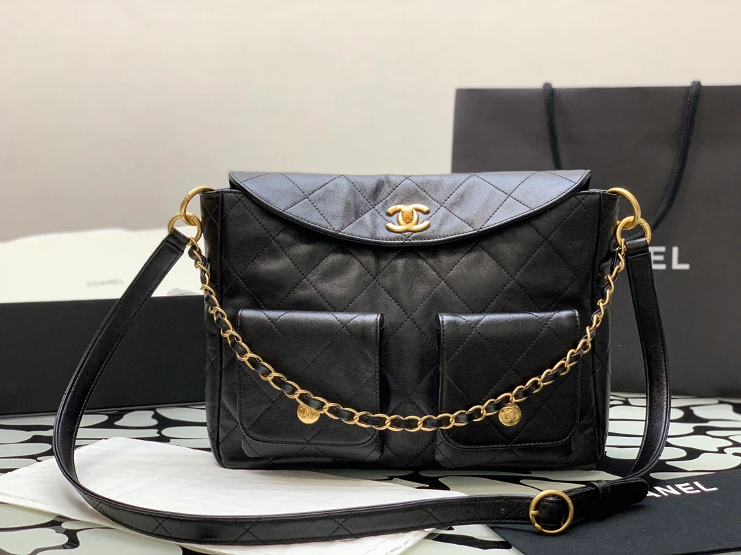 Сумка-мессенджер Chanel Hobo Hippie - черная