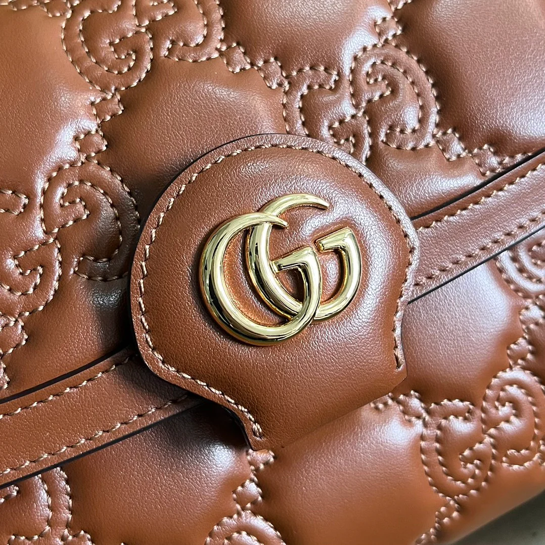 Маленькая кожаная сумочка Gucci-Matelasse - 3