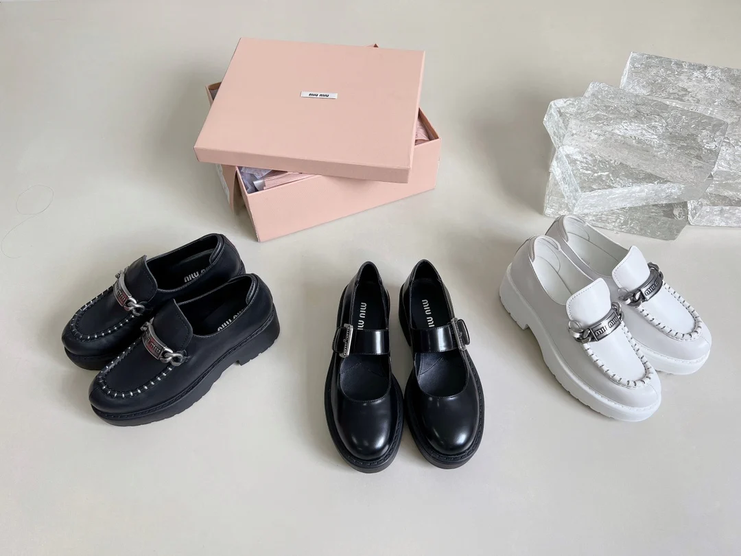 Miu Miu - Новинка сезона осень/зима 2022 - Лоферы на платформе