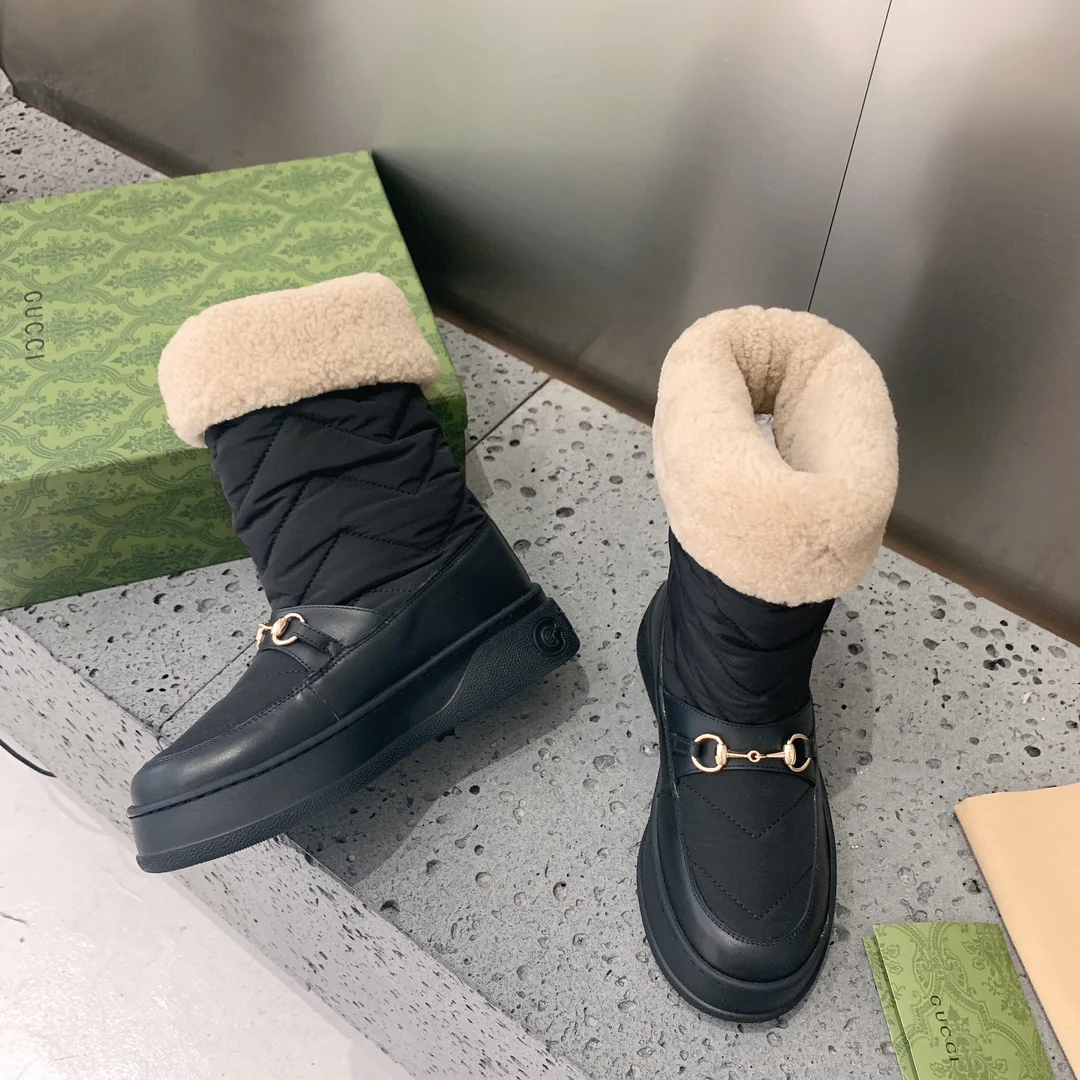 Gucci - Новинка сезона осень/зима 2022 - Шерстяные сапоги - 1