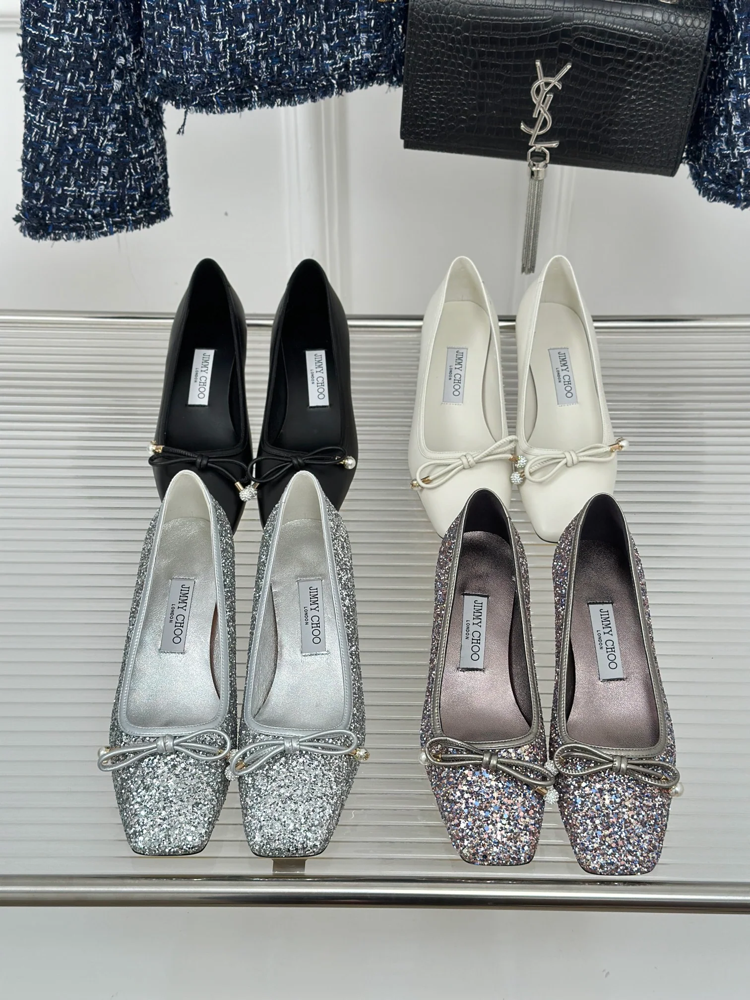 Балетки с квадратным носком от JC, коллекция 2024 года — изображение.