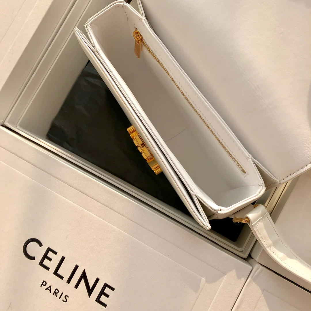 Сумка Celine Triomphe из телячьей кожи - подростковая - 18 - 5 см - 4